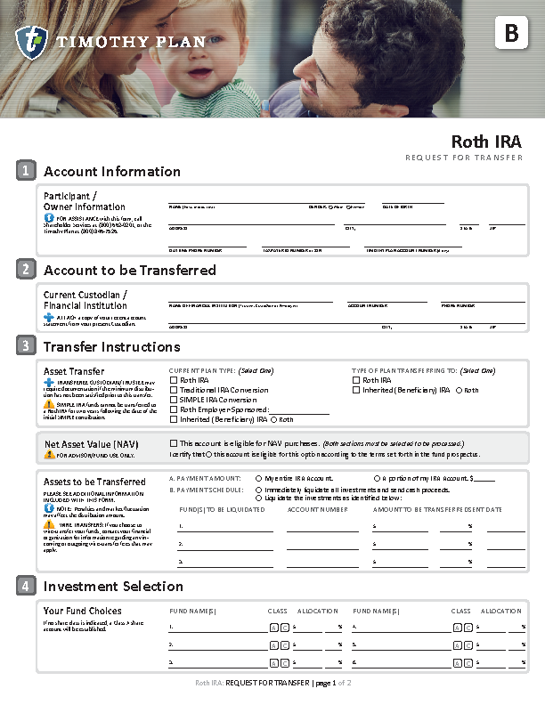 Roth IRA Request for transfer